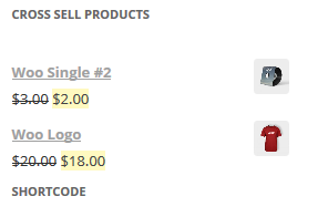 Front view of the Cross Sell Products Display For Woocommerce plugin