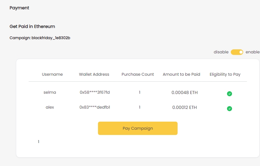 Pay Campaign