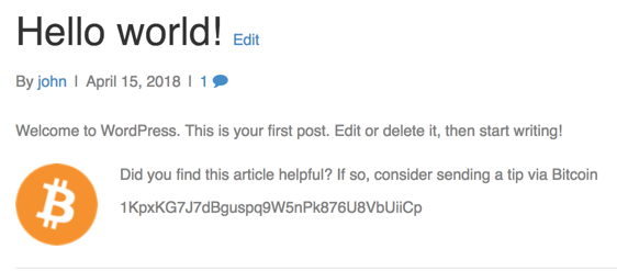 Each post you write has your currency and ID displayed