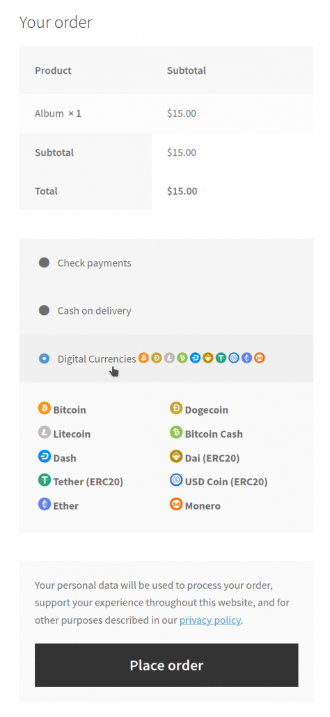 This is the confirmation settings page where you can specify your minimum confirmations for all the available Cryptocurrencies.