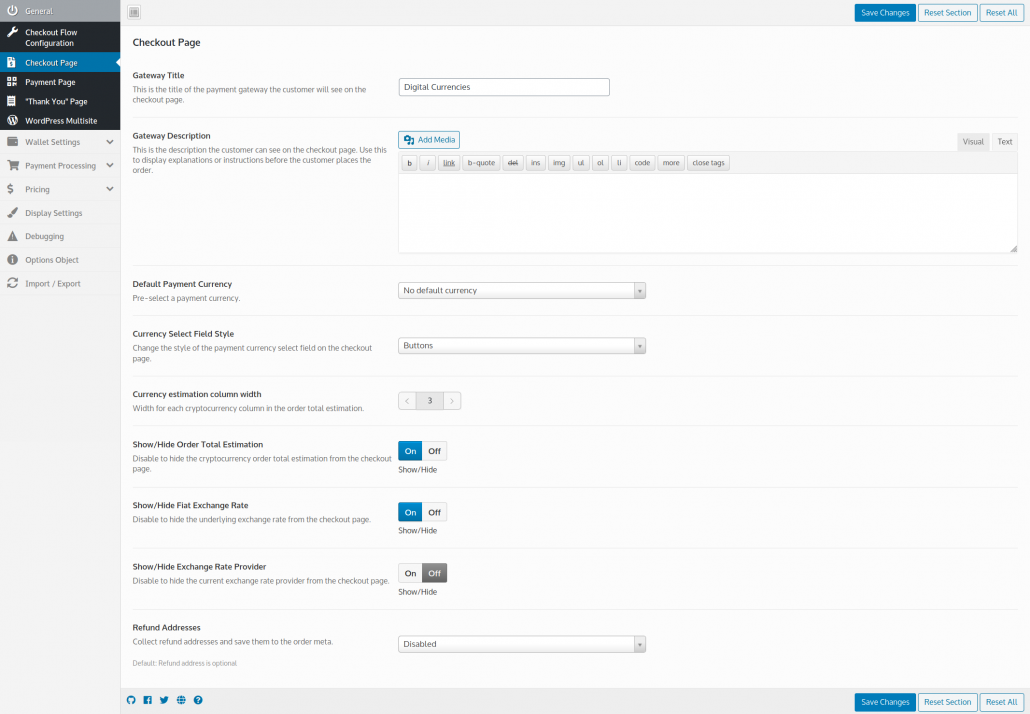 This is the exchange rate settings where you can specify which providers you want to pull the live prices from.