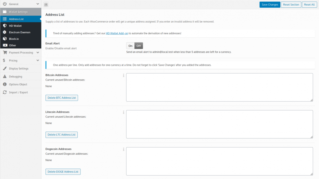 This is the display settings where you can customize icon colors, further explorers and pricing tables.