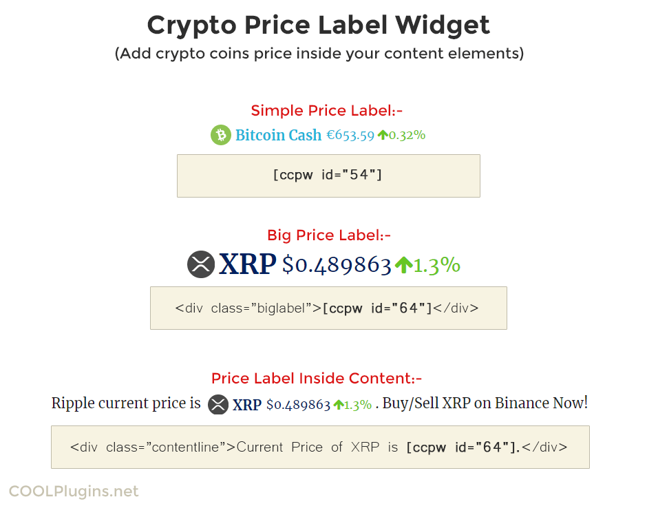 Cryptocurrency Widgets Pro -line and trading view Charts.