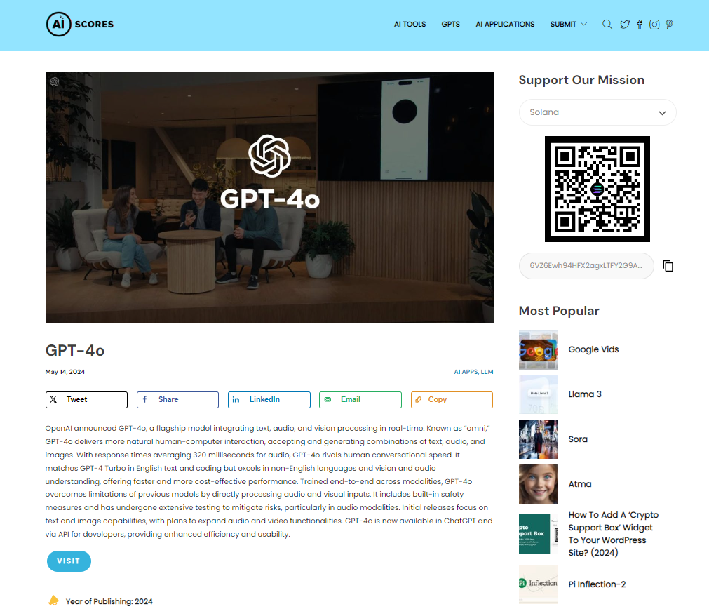 The cryptocurrency donation box as it appears on a webpage.