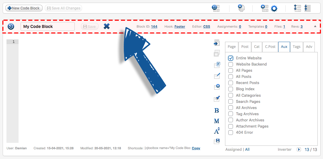 Assignment Panel for Custom Posts