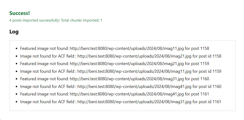 View Status message & logs.