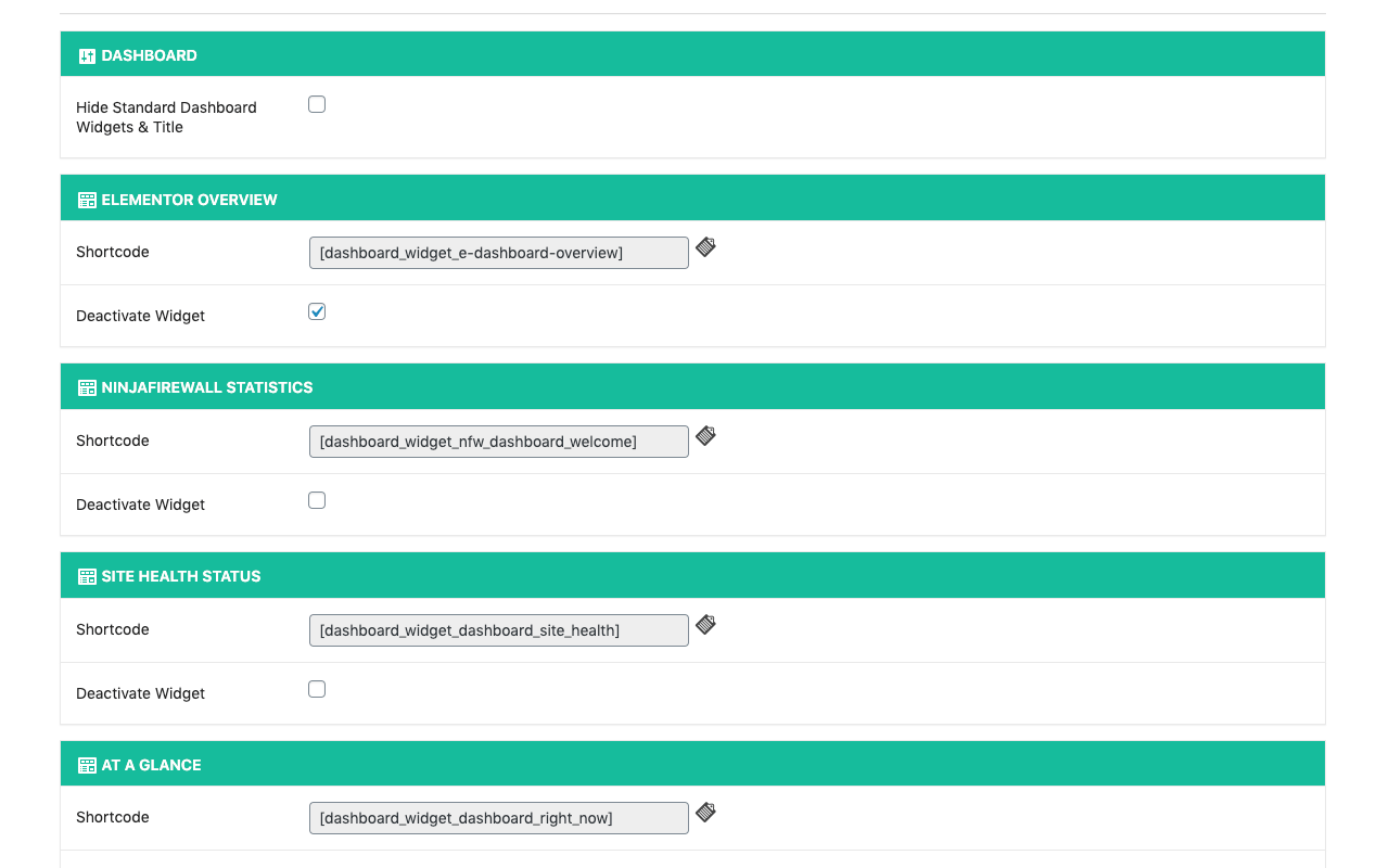 Dashboard Templates