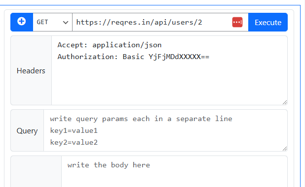 Headers configuration for API requests.