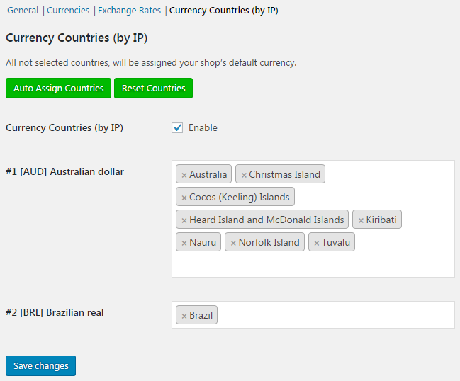 Currency Switcher for WooCommerce - General.