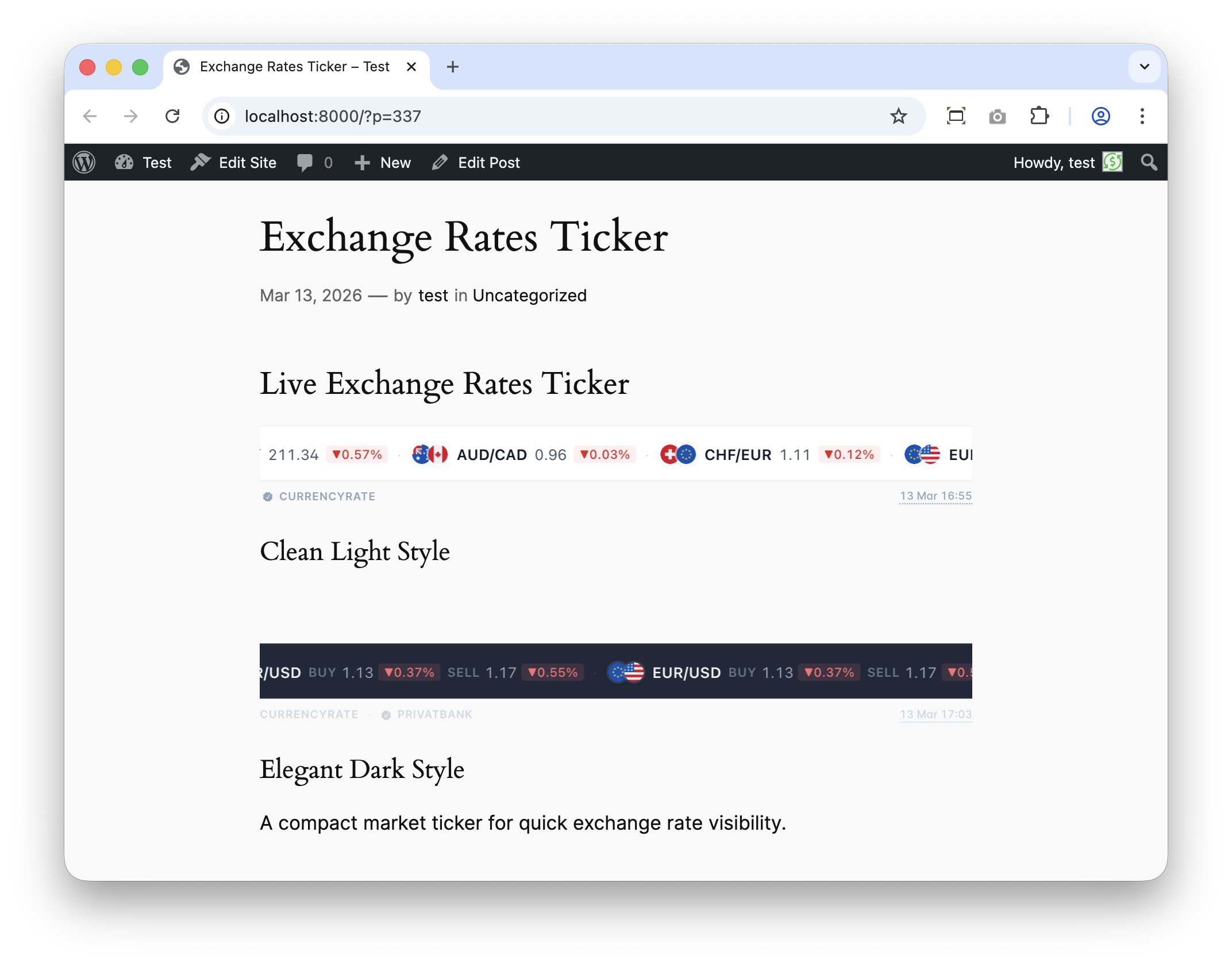 Rate Card builder with chart preview, display settings, theme controls, and compact layout options.