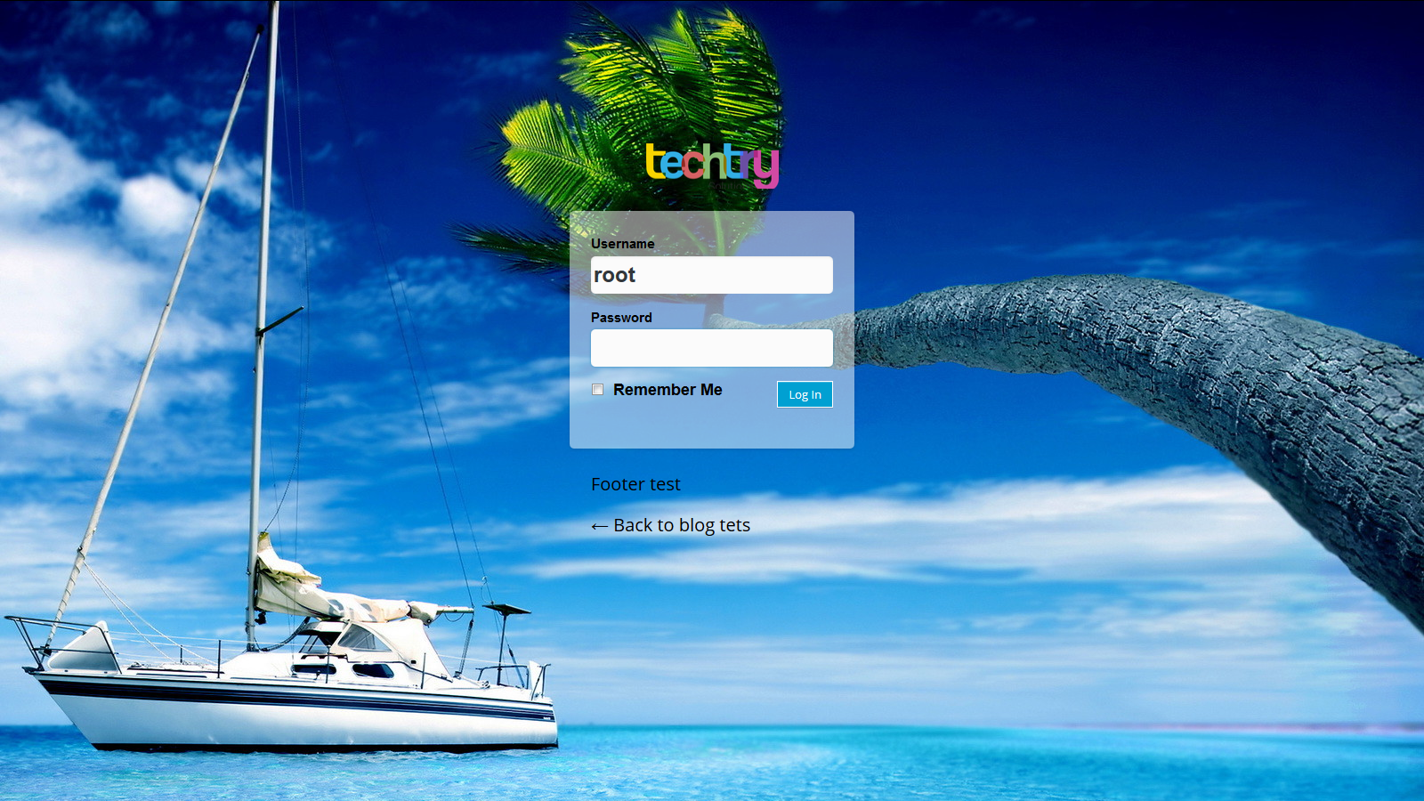 Login Background Settings