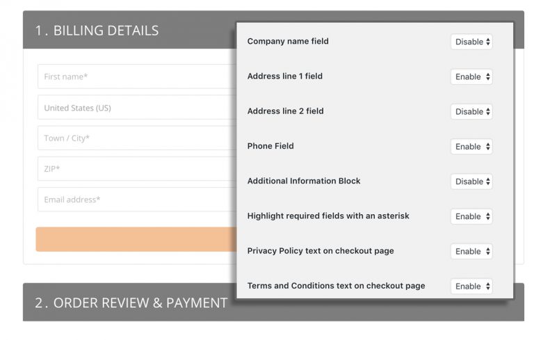 Custom Content For Checkout