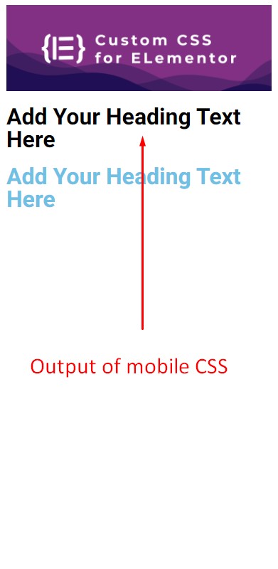 Mobile preview with input CSS.