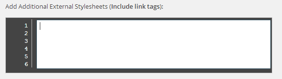 Add External Stylesheets