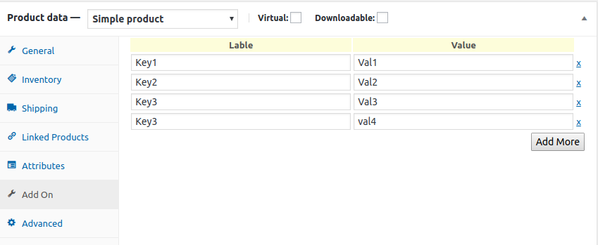 In Admin you can see the custom tab like below screenshot and add your custom attributes for products.