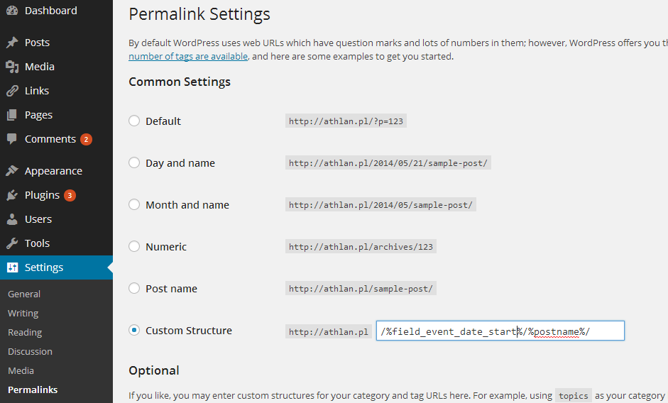 Pemralink settings