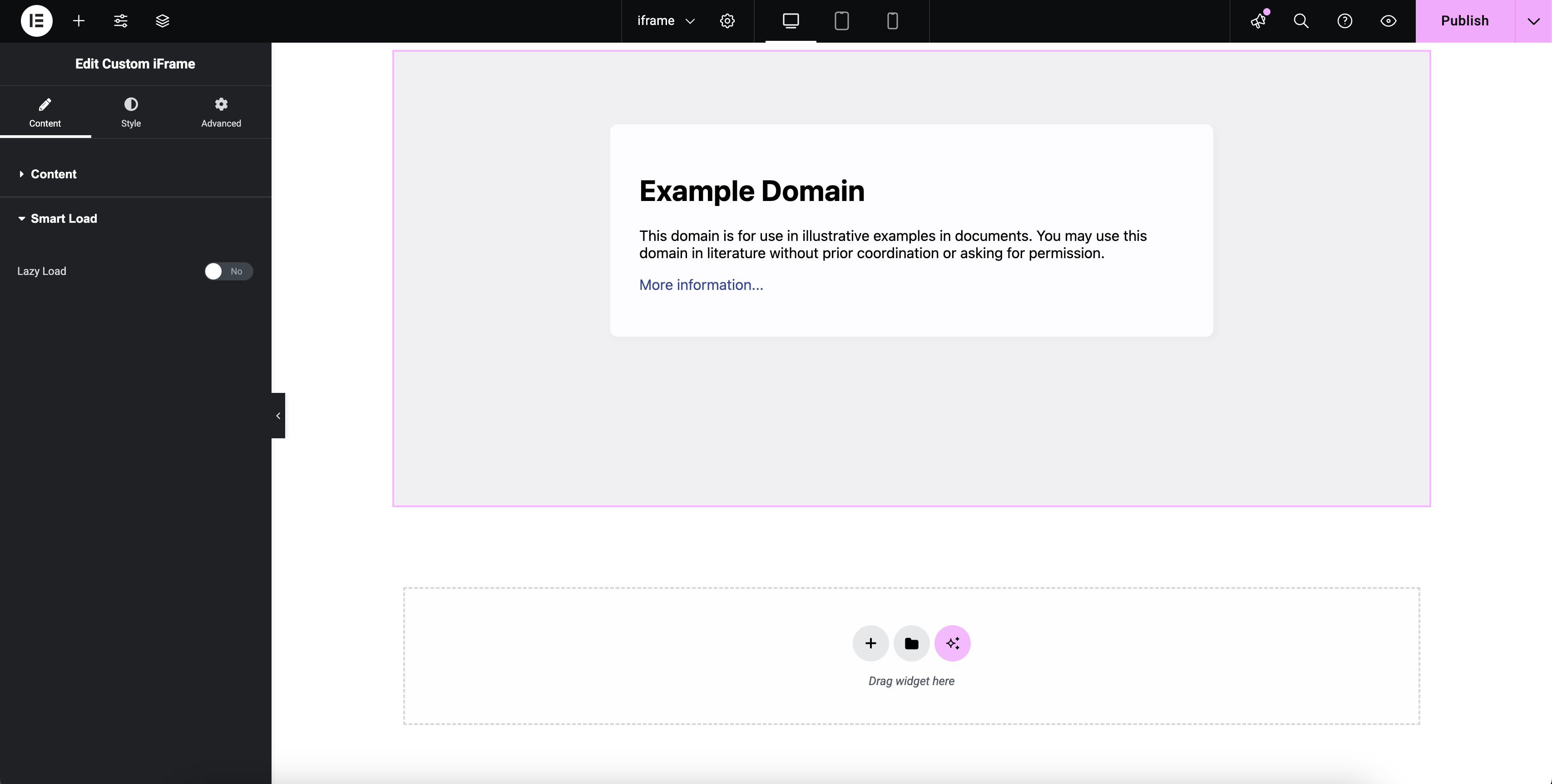 **Performance Settings** – Lazy loading, auto-refresh, and advanced options.