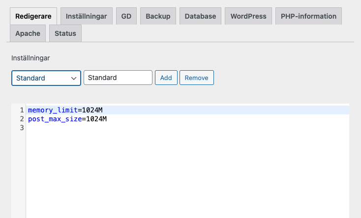 The premium version supports setting environment variables.