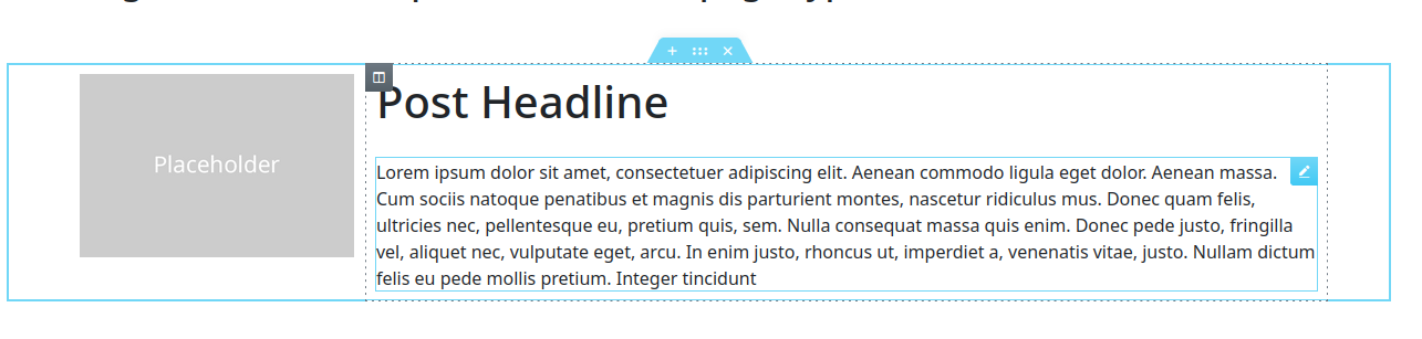 Editor elements