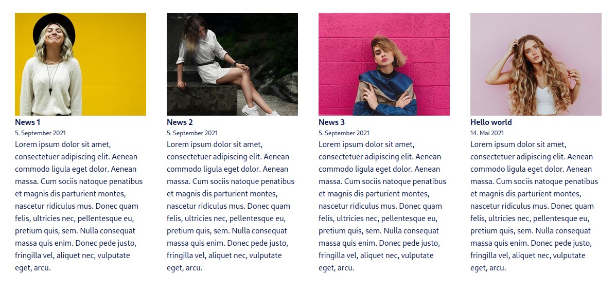 Posts list widget