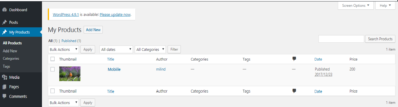 The admin panel accepts custom posts for different categories as per requirement to customize page title and page contents.
