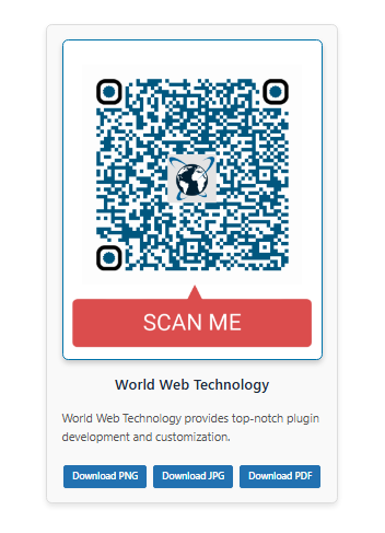 Qr Code Generation Form