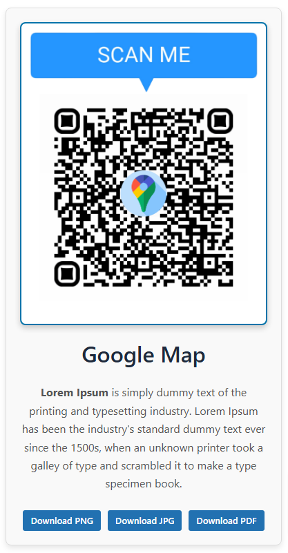 Generated QR Code Prview