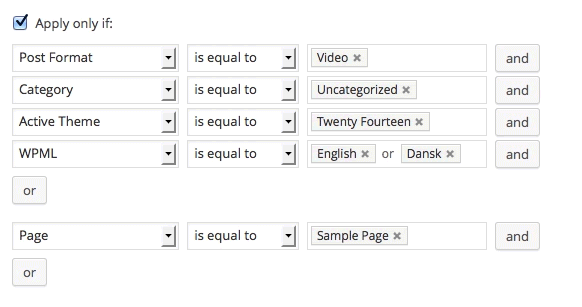 Conditional Logic