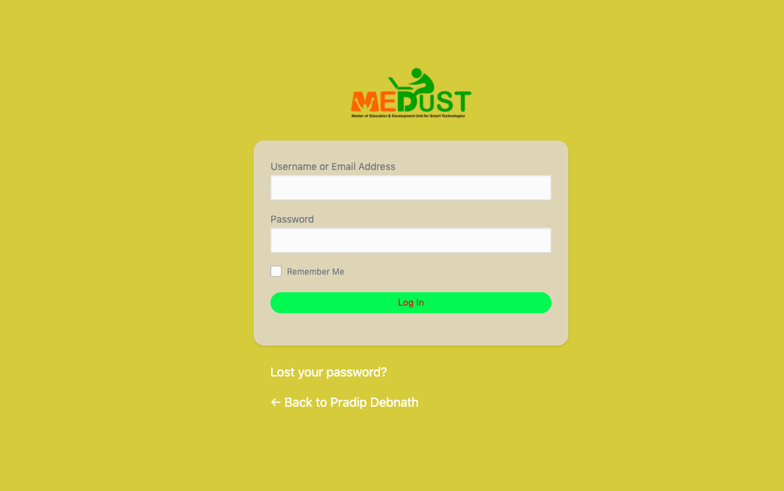 Login Page Example #1