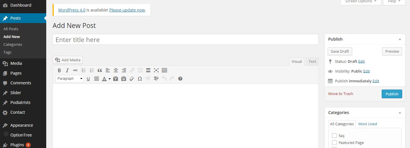 This is the normal layout of the post/page title( before activating the plugin )
