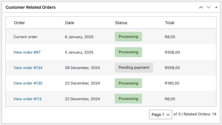 Customer Related Orders Box. screenshot-2.png
