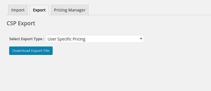 Export Customer-price pairs