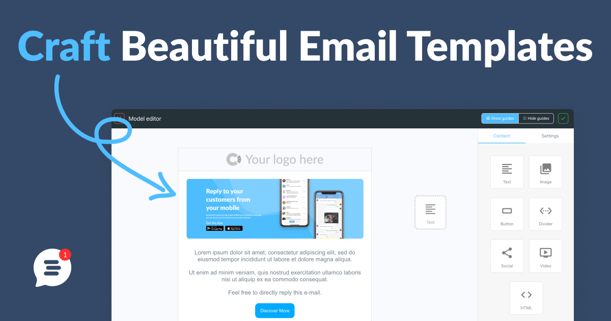 Create a series of emails with an easy-to-use visual funnel template builder