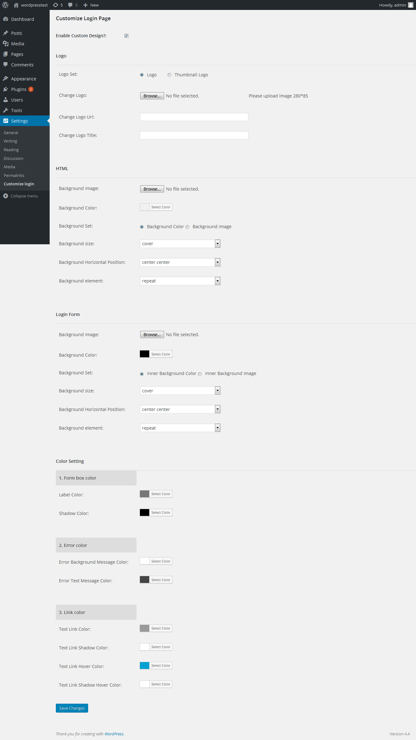 Default design set, enable custom design and save after you can see above frontend screen.