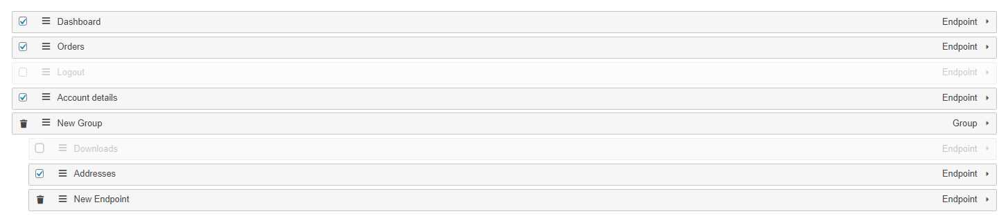 customize my account for woocommerce
