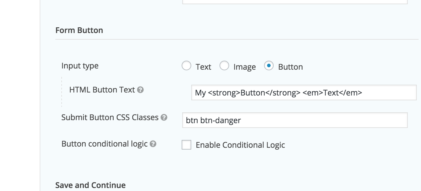 Where to edit the form settings