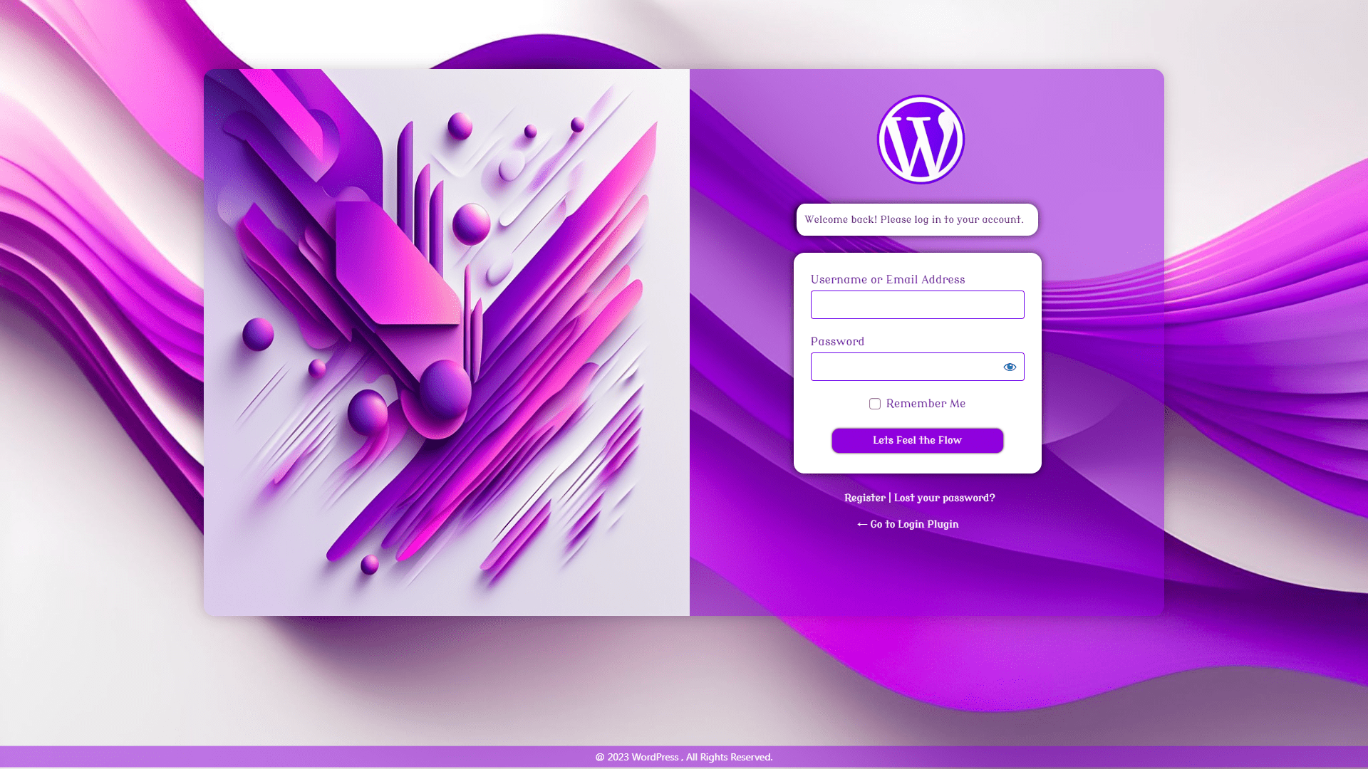 Background options panel