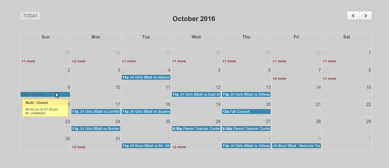 Full Size Calendar Created