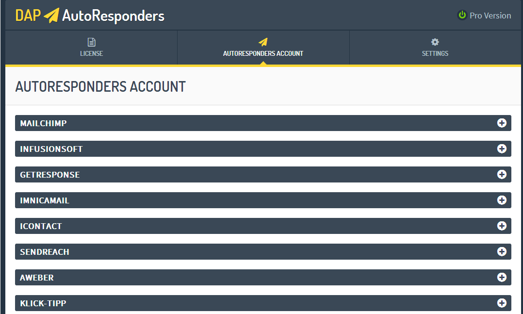 Enter Autoresponders Details (Pro)
