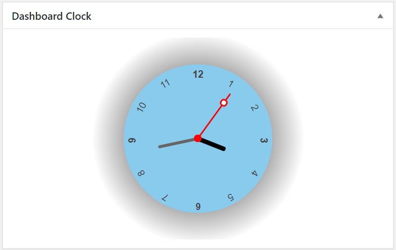 White colored clock