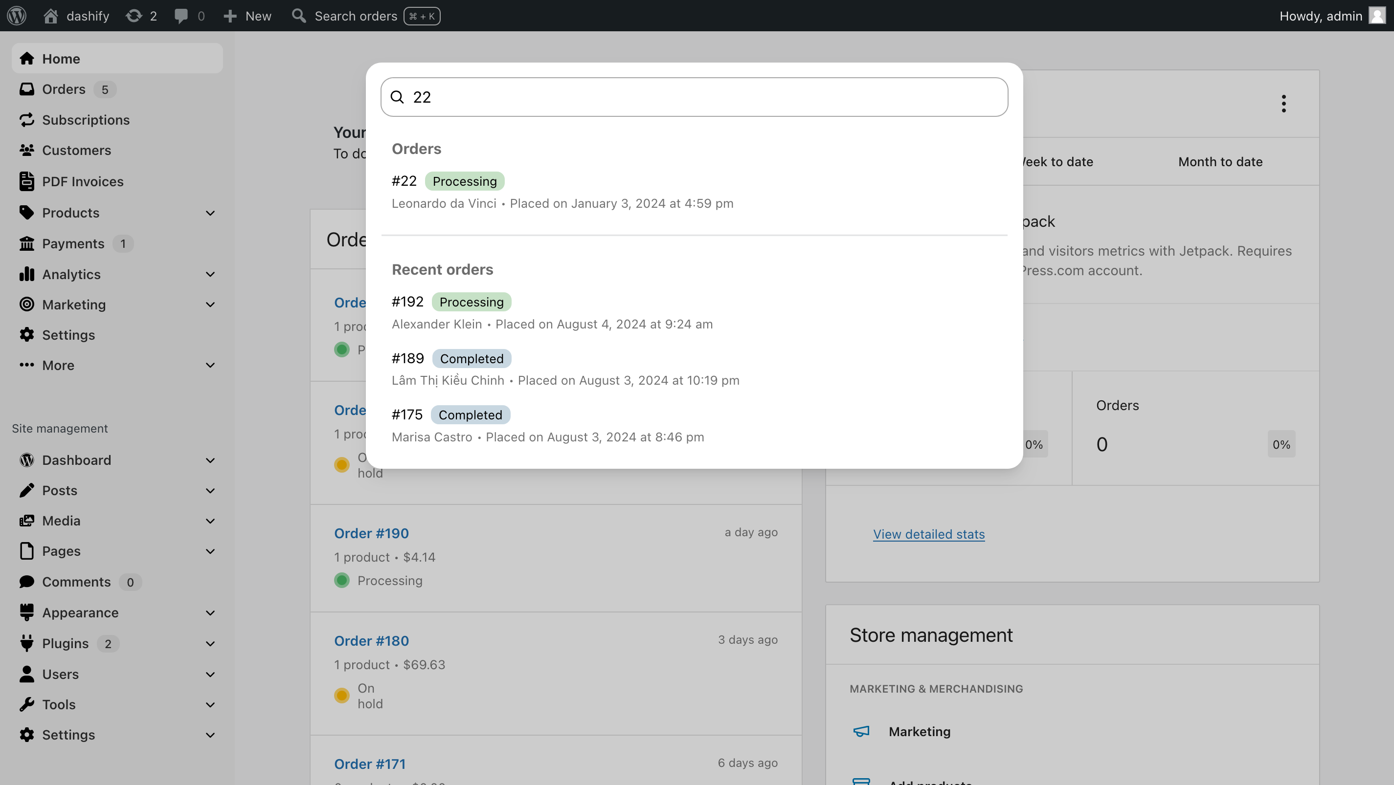 Dashify Pro: Hide custom fields that you don’t need to see across all orders.