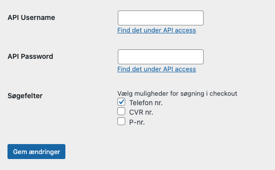 The configuration of the plugin. Choose what options to show.