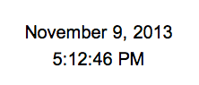 Date and Time in the Sidebar