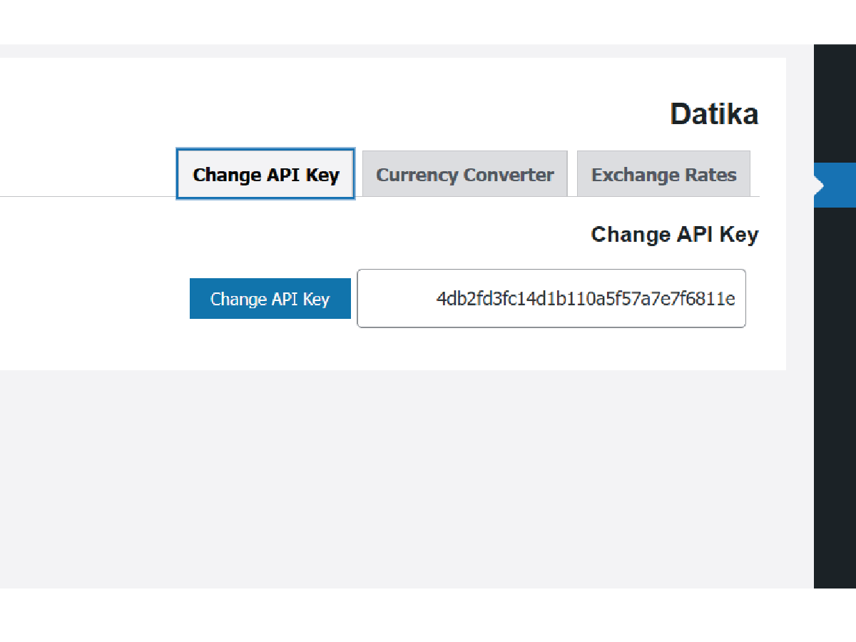 Change API Key