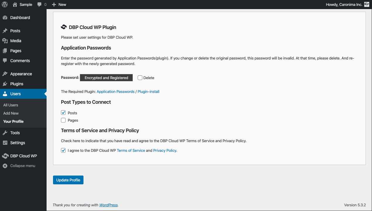 User Settings