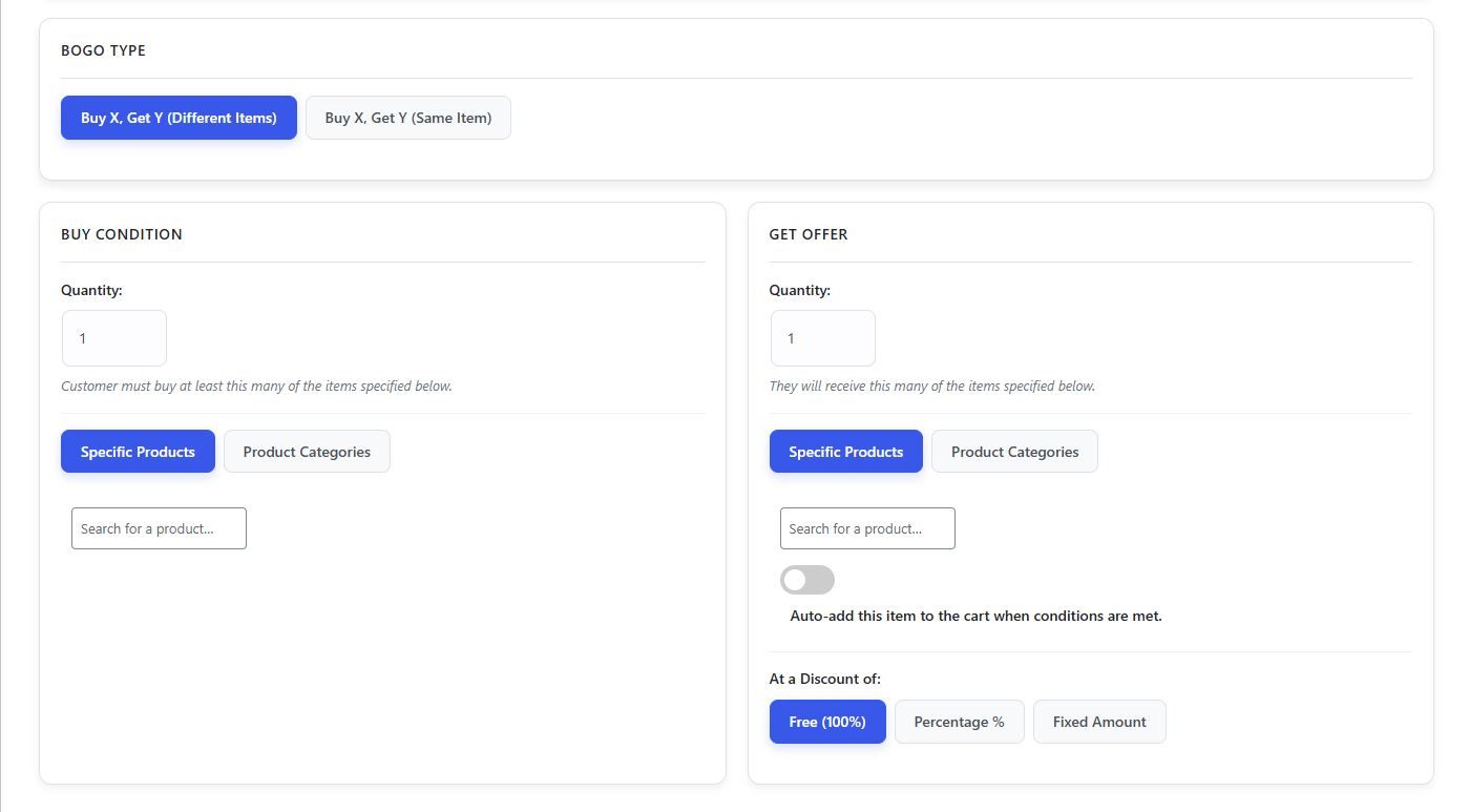 **Add New Coupon** - Easy-to-use interface for creating rules.