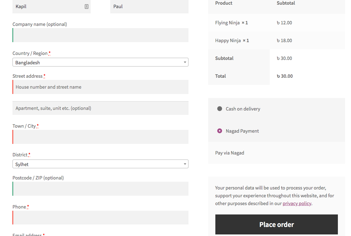 Nagad as a payment method