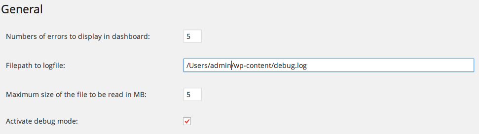 Configure Debug Log Parser.