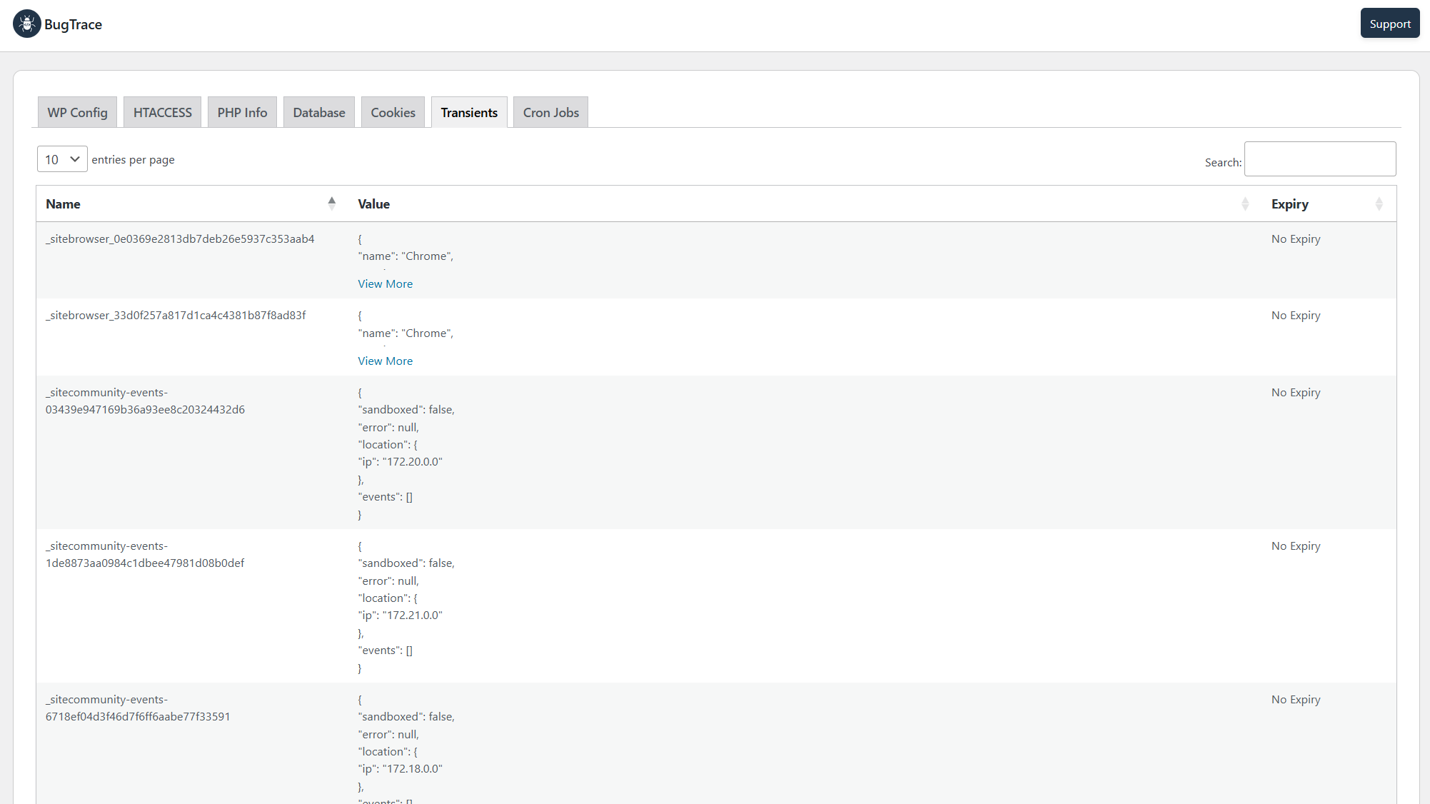 Inspect WordPress Transients: Read-Only List for Effective Debugging.