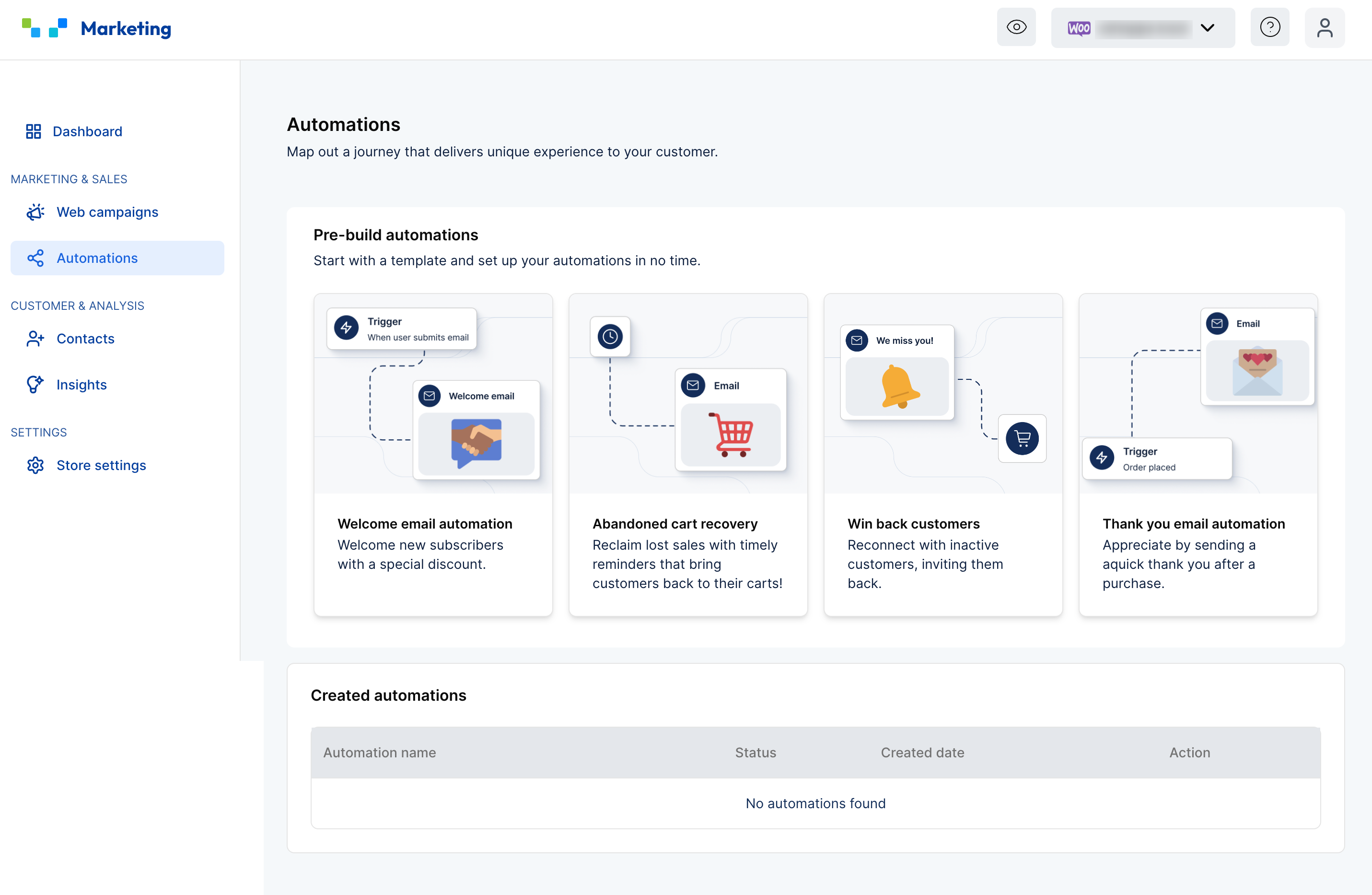Pre-built Email Marketing Automations